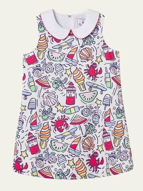 CLASSIC PREP CHILDRENSWEAR 
Girl's Maddie Dress - Cool Cool Summer Print Sz: 7